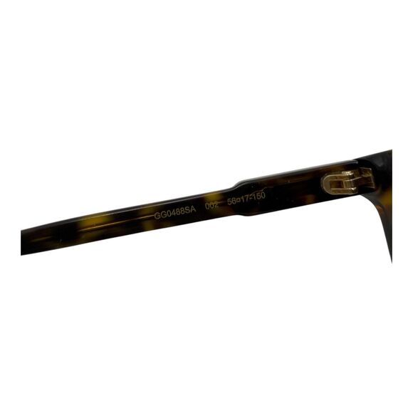 GUCCI GG0488S 002 Round Shape Sunglasses Dark Havana W Case - Picture 7 of 9